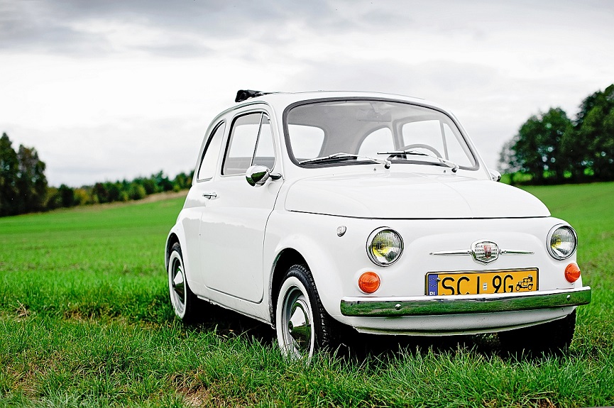 Samochód do ślubu - Fiat 500 1970r
