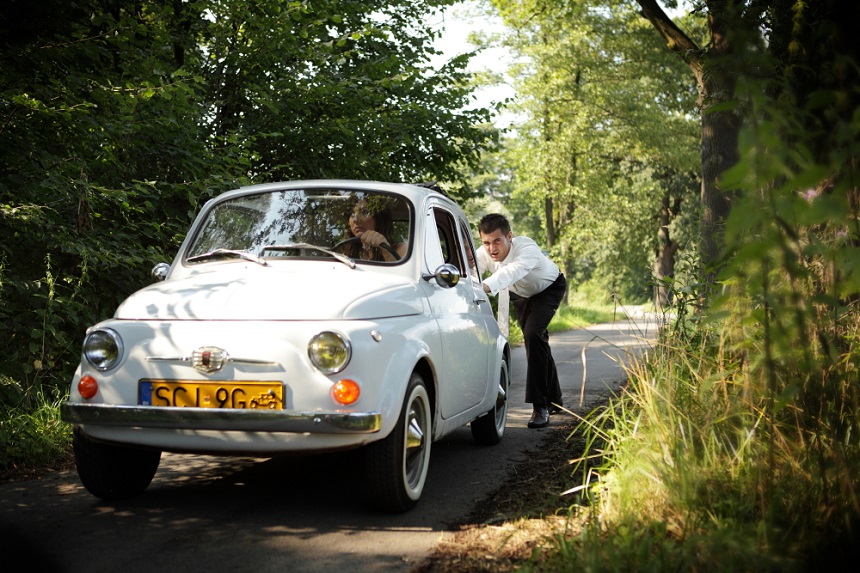 Samochód do ślubu - Fiat 500 1970r