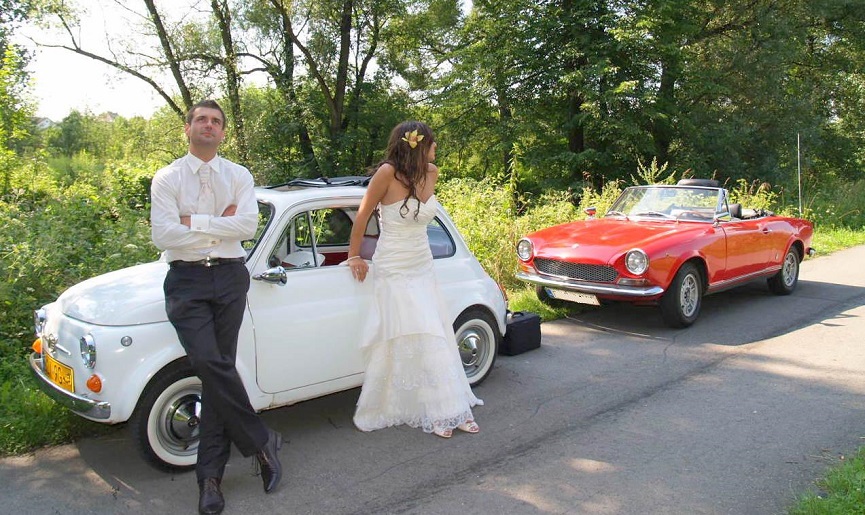 Samochód do ślubu - Fiat 500 1970r